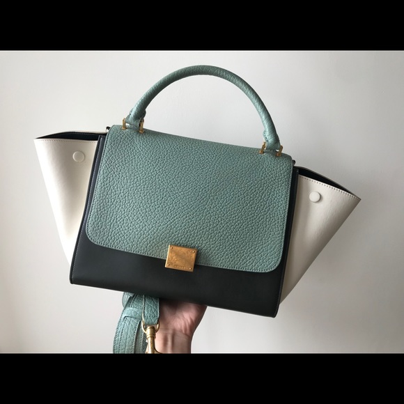 Celine  Calfskin Medium Tri-Color Trapeze - Picture 1 of 11